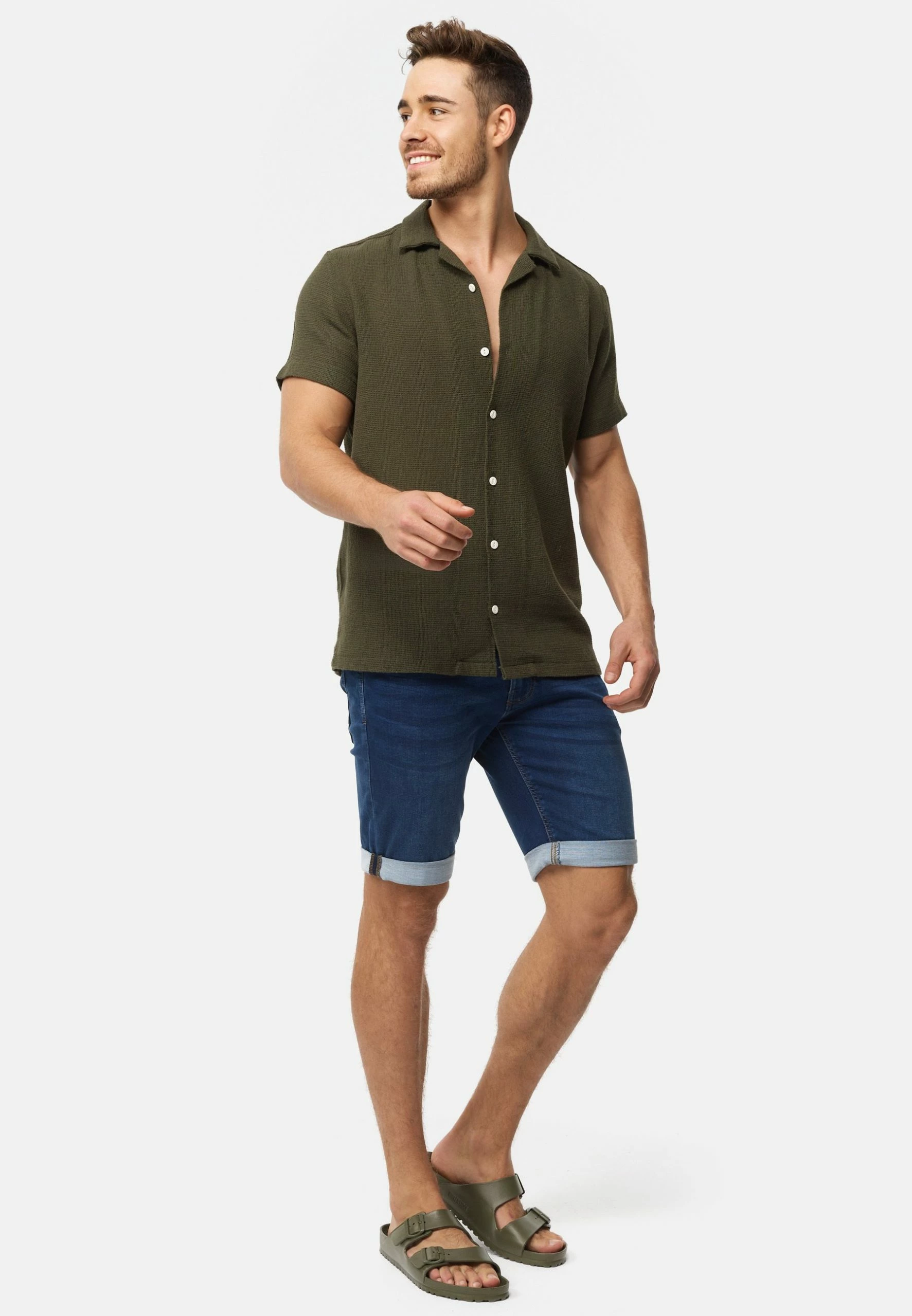 Indicode Jeans Indelmare - Jeansshort - Work Blue 4 Indicode Jeans Indelmare - Jeansshort - Work Blue - Afbeelding 2