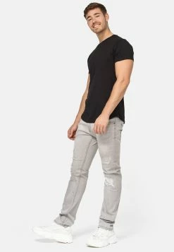 Indicode Jeans Mcintyre - Straight Leg Jeans - Lt Grey -Indicode Jeans Verkoop winkel 1151e9efc91f4e21967c1f2ff11e5a3f