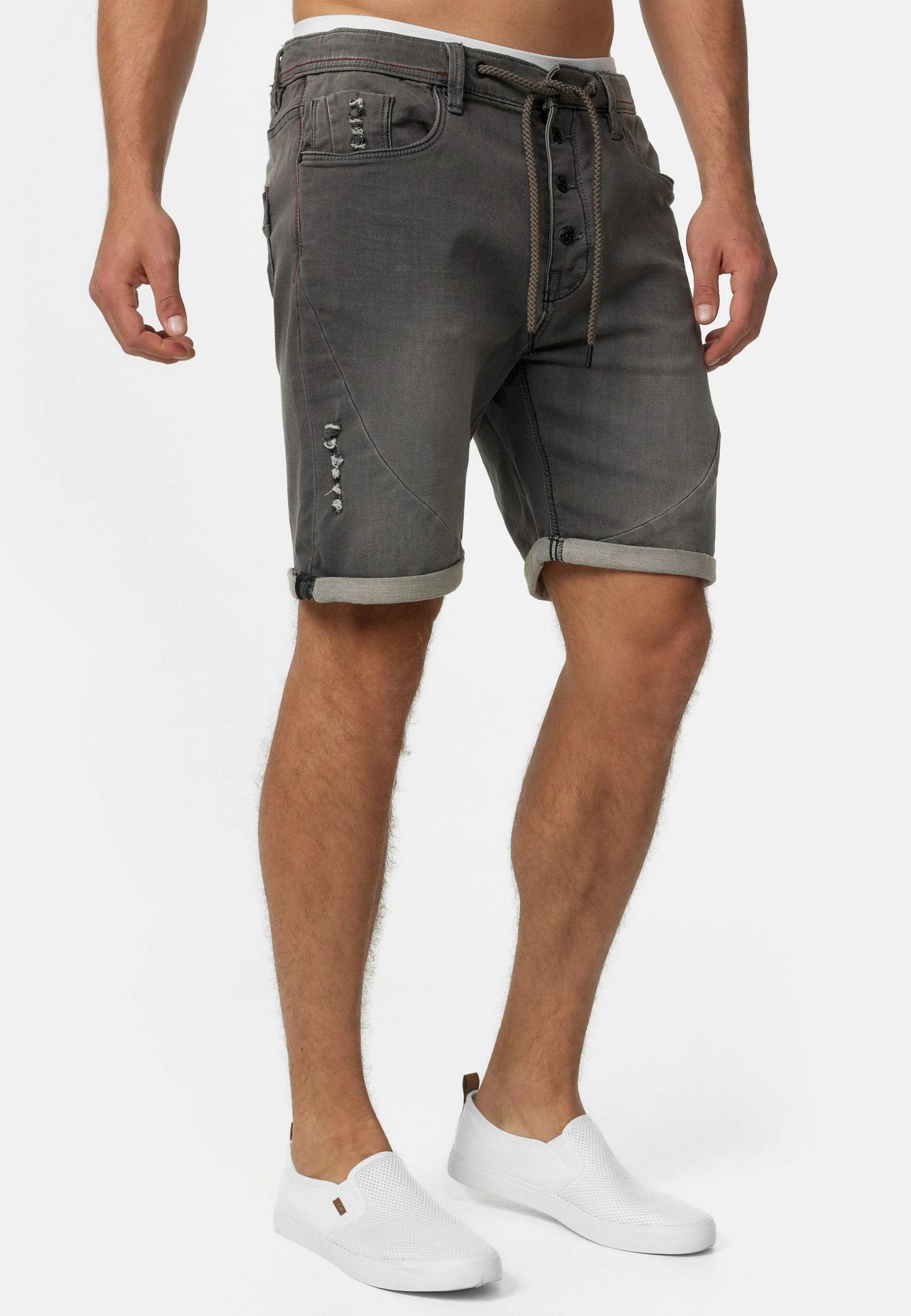 Indicode Jeans Jeansshort - Grey 7 Indicode Jeans Jeansshort - Grey - Afbeelding 5