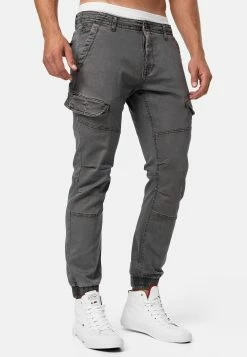 Indicode Jeans Hills - Jeans Tapered Fit - Dk Grey -Indicode Jeans Verkoop winkel 1753cd5466da43ee93d4f7b1a6fa89d7