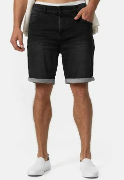 Indicode Jeans Lonar - Jeansshort - Black