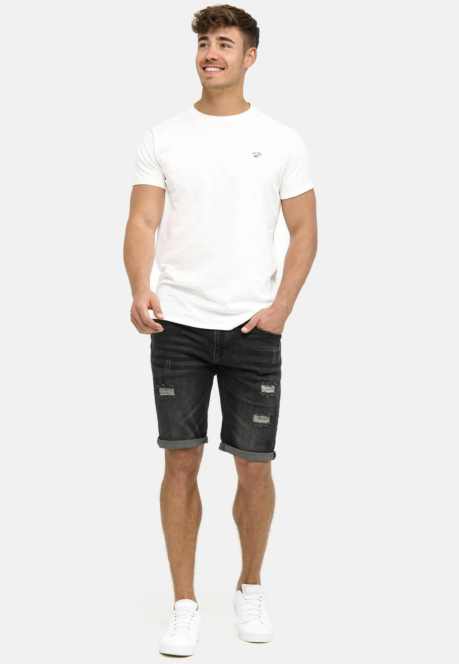 Indicode Jeans Cuba Caden - Jeansshort - Black 4 Indicode Jeans Cuba Caden - Jeansshort - Black - Afbeelding 2