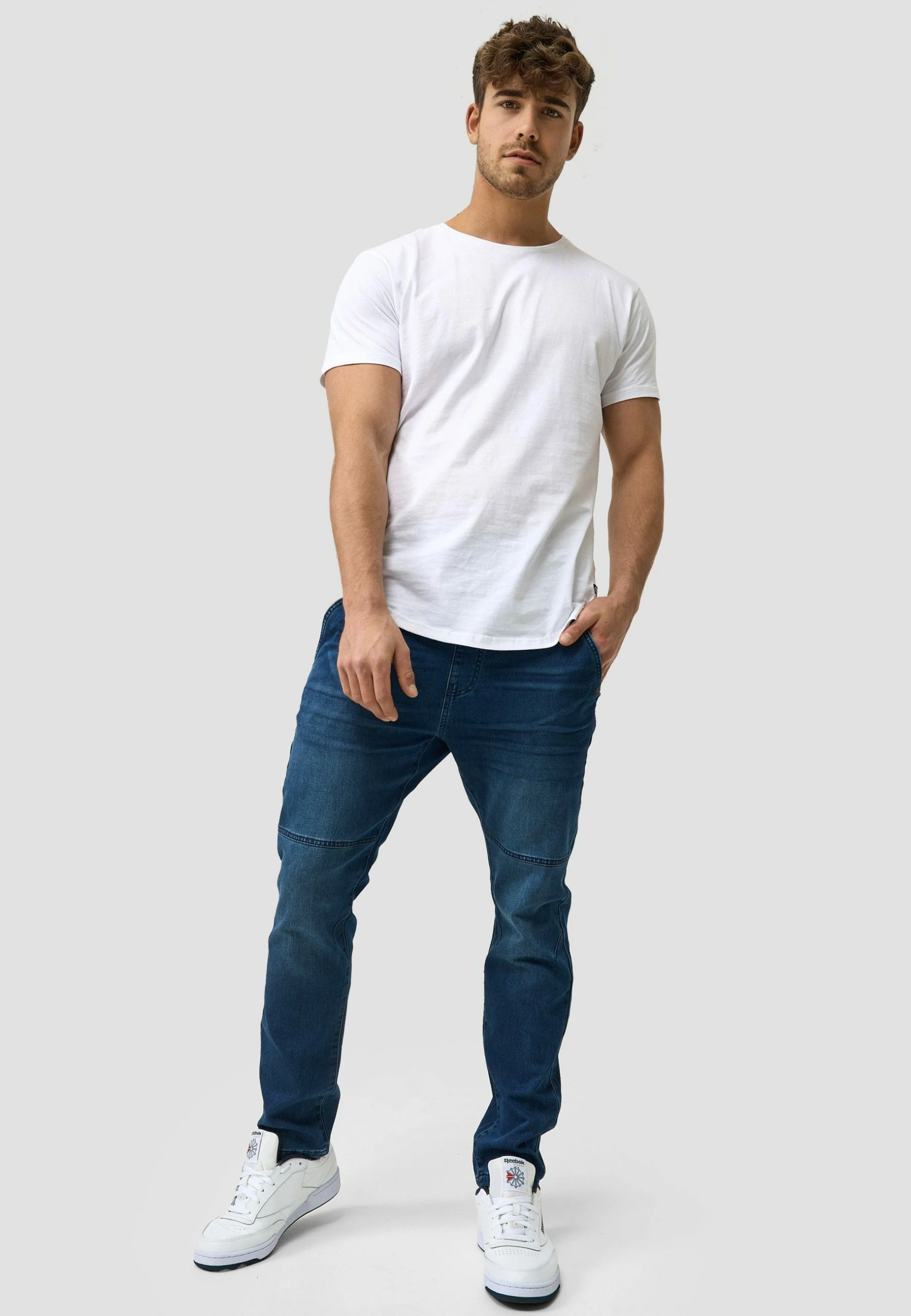 Indicode Jeans Fabrizio - Slim Fit Jeans - White Rinse 4 Indicode Jeans Fabrizio - Slim Fit Jeans - White Rinse - Afbeelding 2