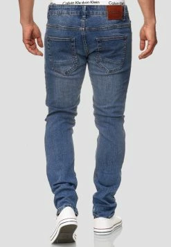 Indicode Jeans Stretch - Slim Fit Jeans - Blue -Indicode Jeans Verkoop winkel 3130206e1d95487e9d6ad92779f1495e
