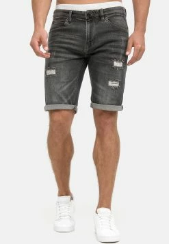 Indicode Jeans Cuba Caden - Jeansshort - Dark Grey
