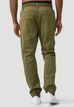 Indicode Jeans Zannes - Slim Fit Jeans - Dark Olive -Indicode Jeans Verkoop winkel 3d24efd8d82c4c598b249742c54f5d6c