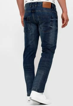 Indicode Jeans Mcintyre - Straight Leg Jeans - Blue -Indicode Jeans Verkoop winkel 410913db8fd54344ab7b8e6a4eb57df9