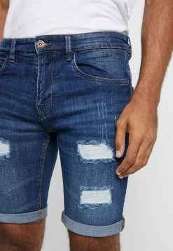 Indicode Jeans Kaden Holes - Jeansshort - Medium Indigo -Indicode Jeans Verkoop winkel 476bc98a94bc42a0b9c65967eec3a9bb