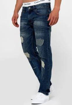 Indicode Jeans Mcintyre - Straight Leg Jeans - Blue -Indicode Jeans Verkoop winkel 47cccb1359e940a9be0ffb9f3de61586