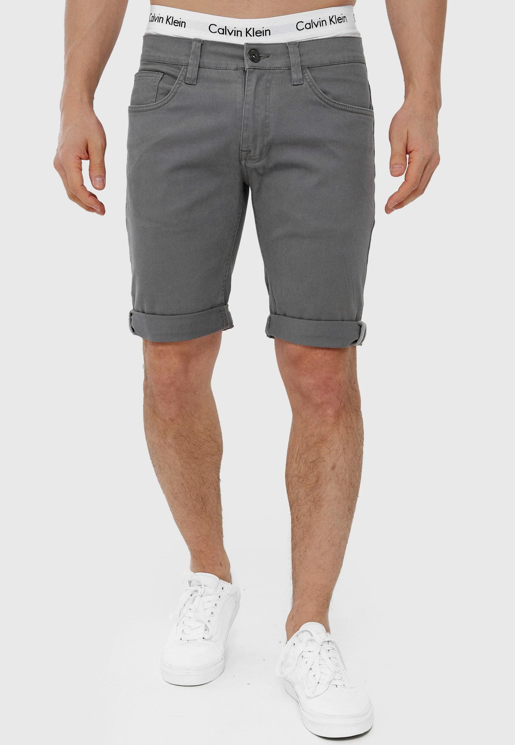 Indicode Jeans Villeurbanne - Jeansshort - Pewter 3 Indicode Jeans Villeurbanne - Jeansshort - Pewter