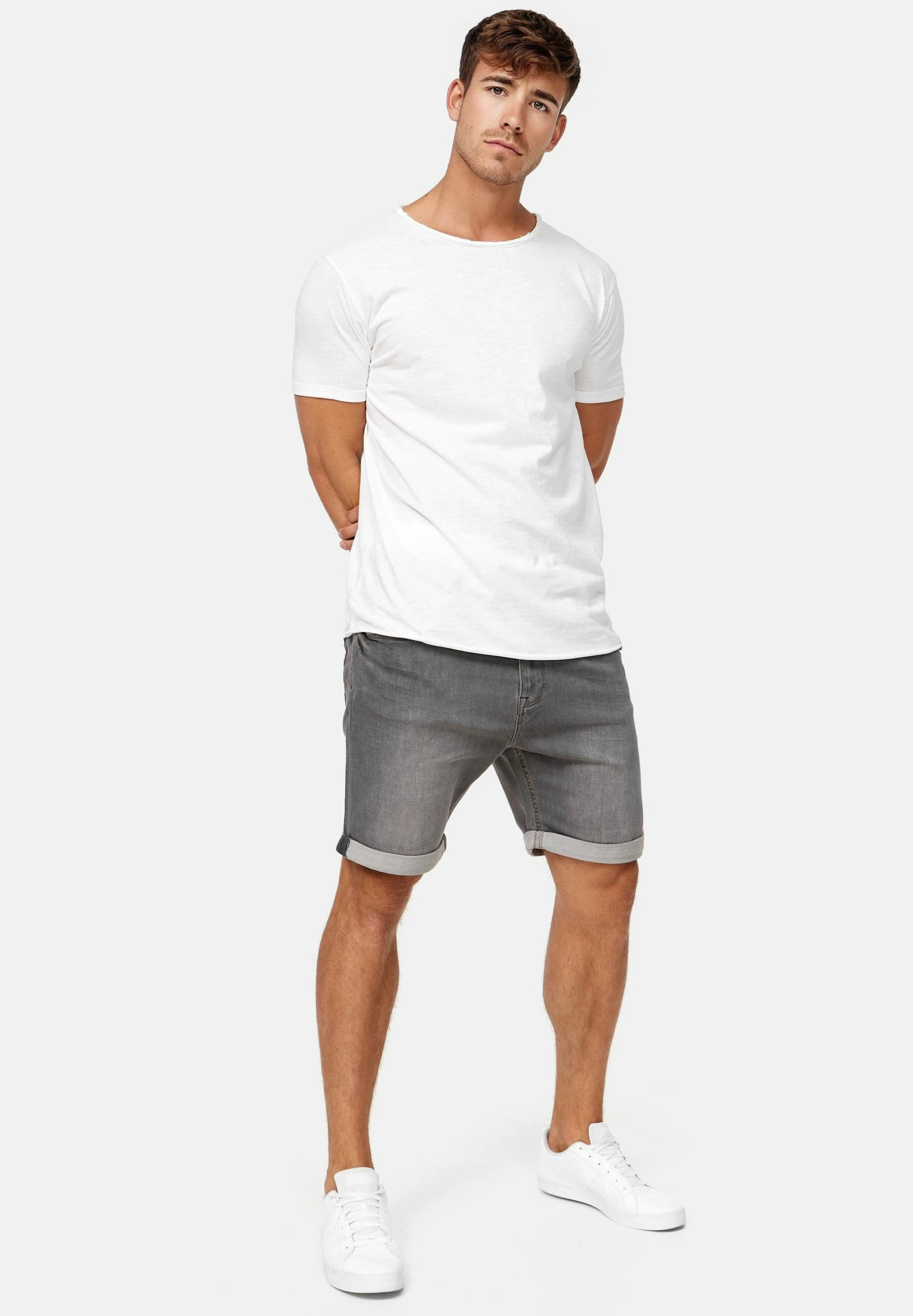 Indicode Jeans Kadin- Jeansshort - Grey 4 Indicode Jeans Kadin- Jeansshort - Grey - Afbeelding 2