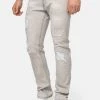 Indicode Jeans Mcintyre - Straight Leg Jeans - Lt Grey -Indicode Jeans Verkoop winkel 5fdf01346e4544adbc8cf16aa9d77e59