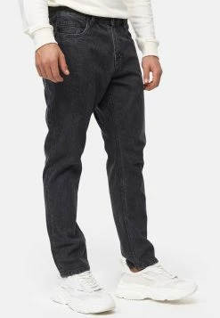 Indicode Jeans Incobra - Straight Leg Jeans - Black -Indicode Jeans Verkoop winkel 61d7cc0d26074e8a9f9ac727cf8dd5d0