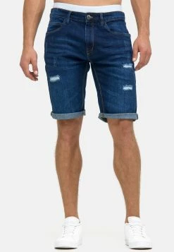 Indicode Jeans Cuba Caden - Jeansshort - Dark Blue