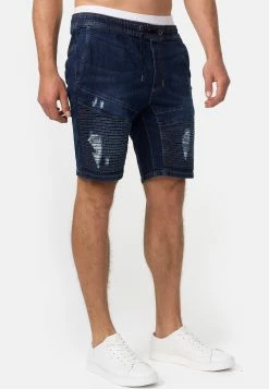 Indicode Jeans Mit Elastisc - Jeansshort - Dark Blue -Indicode Jeans Verkoop winkel 7f225ab6444e417eb8d6025cbe01dd73