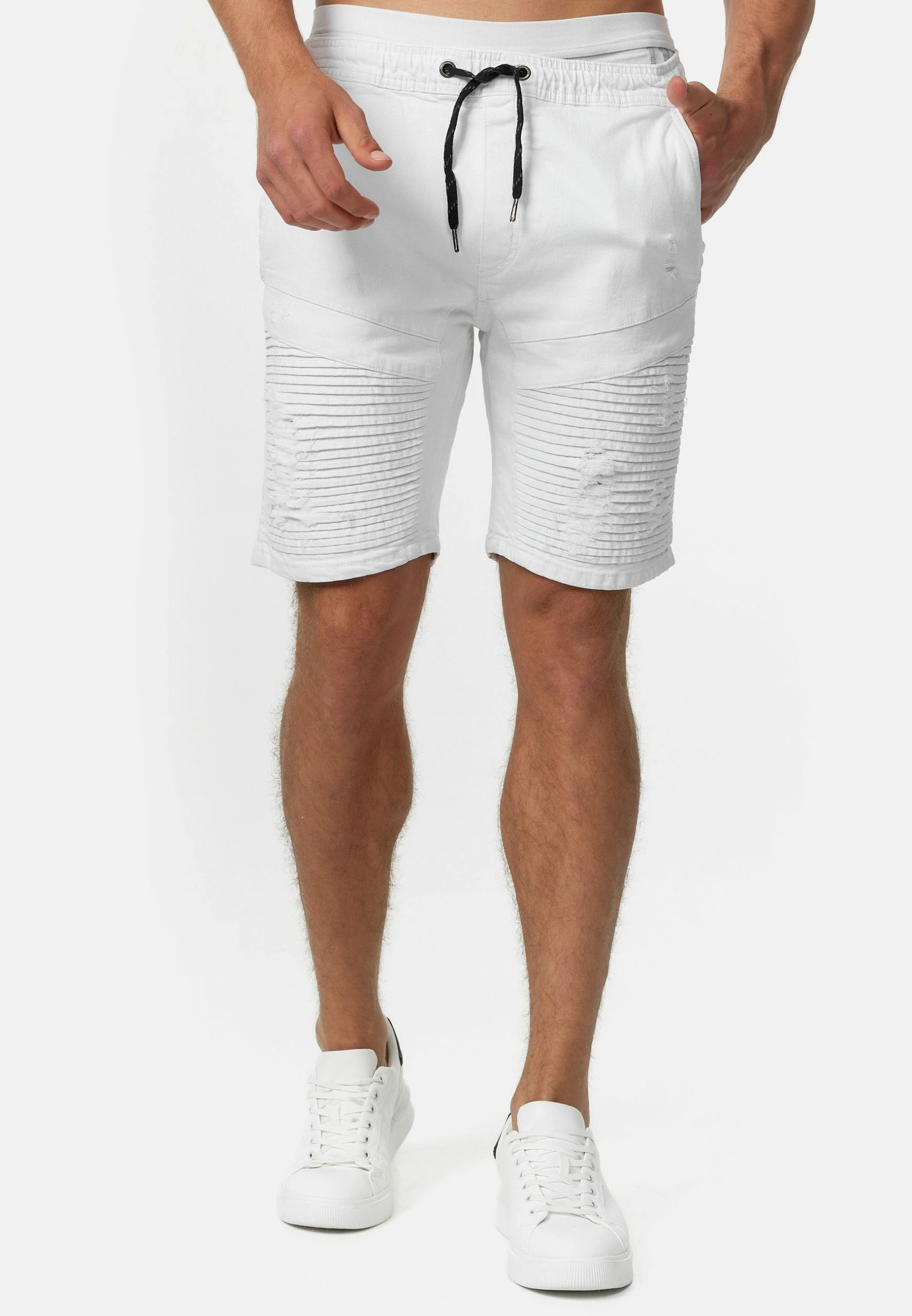 Indicode Jeans Mit Elastisc - Jeansshort - Off White 3 Indicode Jeans Mit Elastisc - Jeansshort - Off White