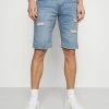 Indicode Jeans Kaden Holes - Jeansshort - Blue Wash -Indicode Jeans Verkoop winkel 809a5034722c472ca1e70fe92f3ebb3a