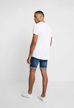 Indicode Jeans Kaden Holes - Jeansshort - Medium Indigo -Indicode Jeans Verkoop winkel 85949b71f1624d39a43696f2b4602777