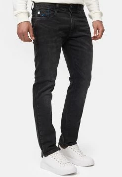 Indicode Jeans Incoil - Straight Leg Jeans - Vintage Black -Indicode Jeans Verkoop winkel 8ef6a450bd09476b8635fd4a085998f4