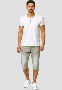 Indicode Jeans Jeansshort - Light Grey -Indicode Jeans Verkoop winkel 9482c4efa93e4087aca536822637c0b5