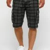 Indicode Jeans Blixt - Shorts - Raven Check