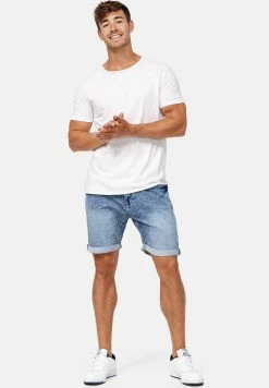 Indicode Jeans Kadin- Jeansshort - Blue -Indicode Jeans Verkoop winkel 9b009f9111cb47b0b5efceefdf91abcf