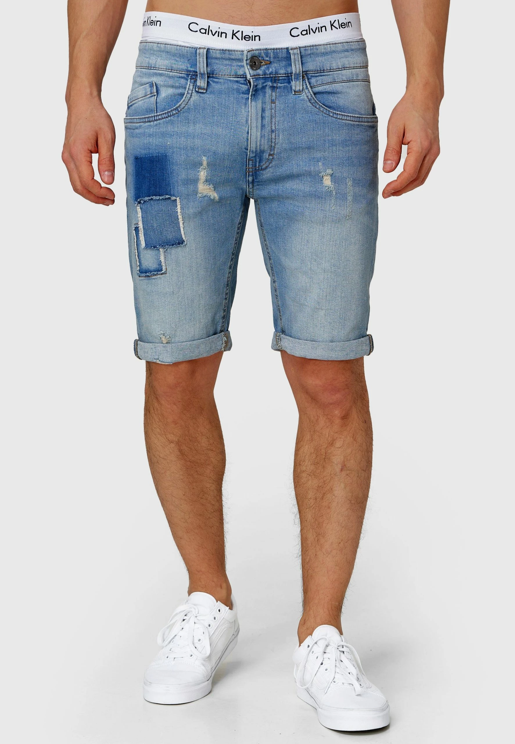 Indicode Jeans Roberts - Jeansshort - Blue Wash 4 Indicode Jeans Roberts - Jeansshort - Blue Wash - Afbeelding 2