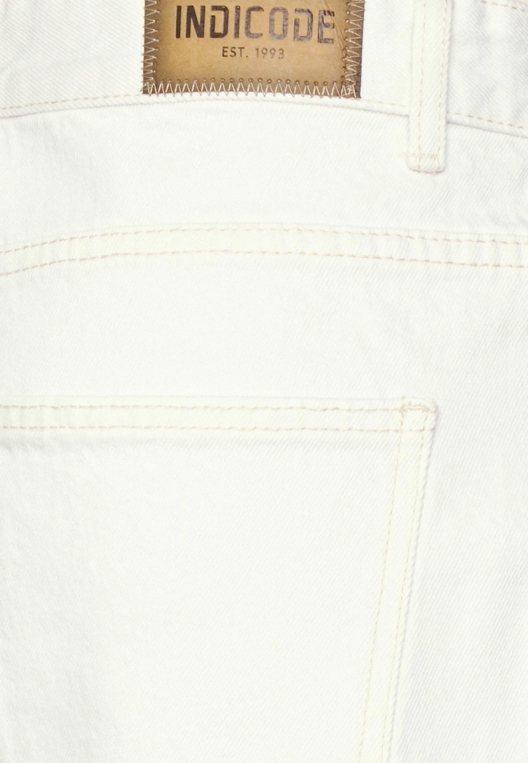 Indicode Jeans Tian - Jeansshort - White Heaven 7 Indicode Jeans Tian - Jeansshort - White Heaven - Afbeelding 5