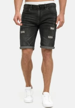 Indicode Jeans Cuba Caden - Jeansshort - Black