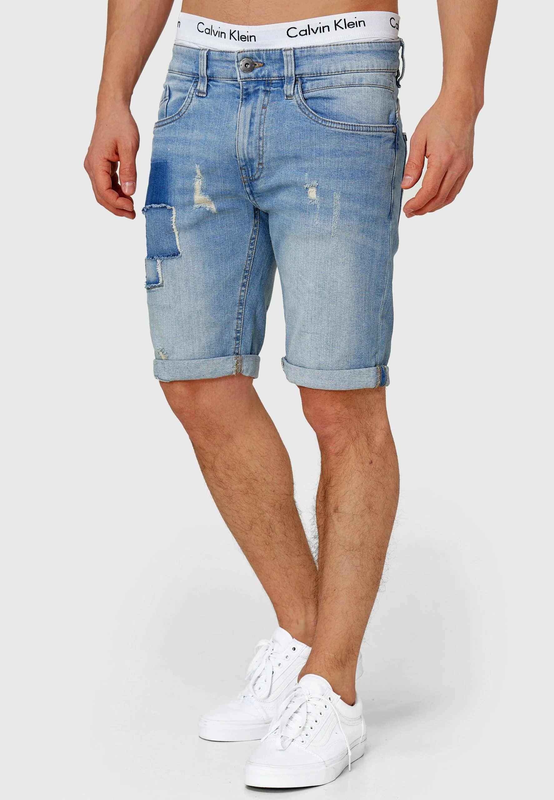 Indicode Jeans Roberts - Jeansshort - Blue Wash 6 Indicode Jeans Roberts - Jeansshort - Blue Wash - Afbeelding 4