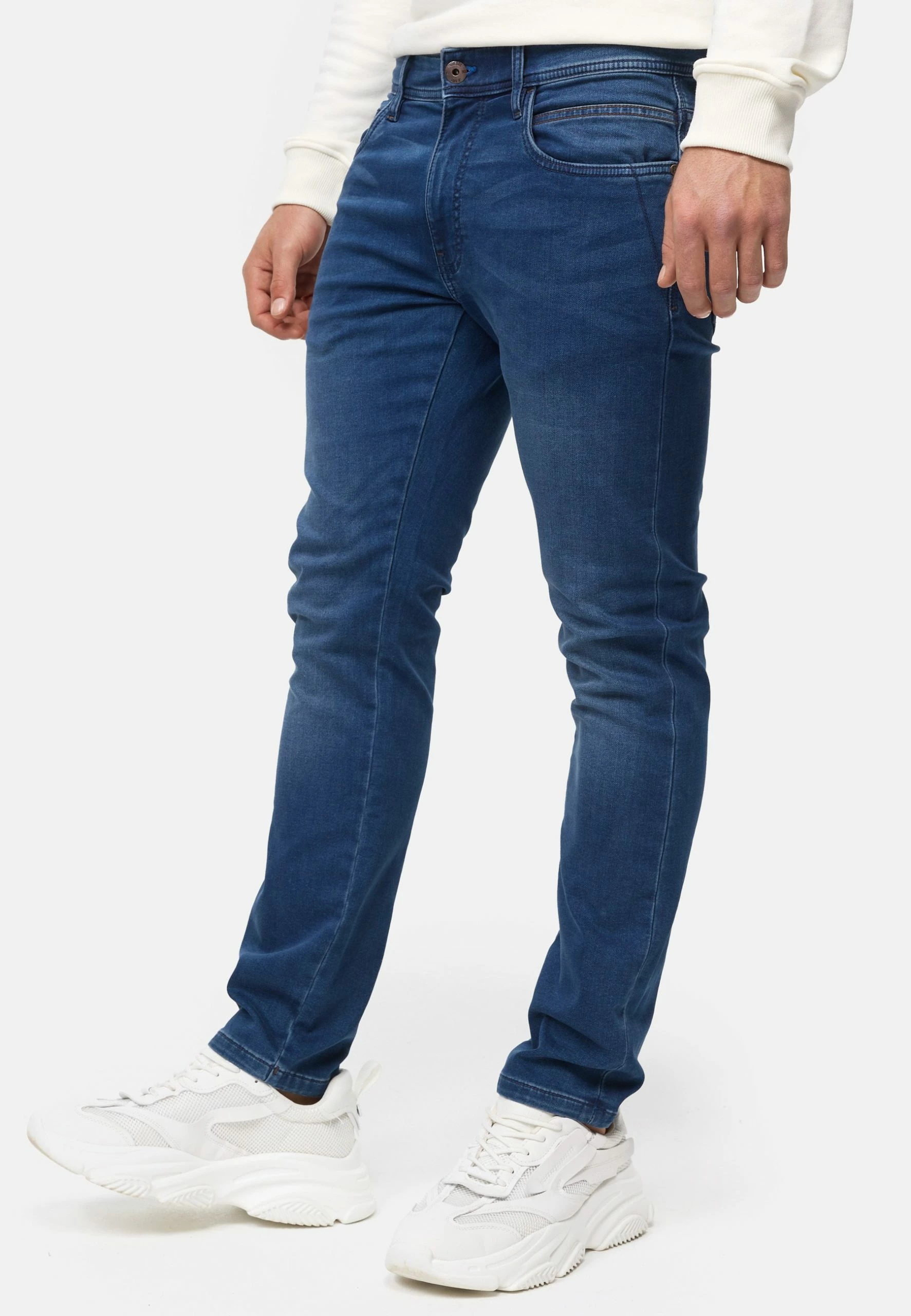 Indicode Jeans Incoil - Straight Leg Jeans - Medium Indigo 6 Indicode Jeans Incoil - Straight Leg Jeans - Medium Indigo - Afbeelding 4