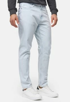 Indicode Jeans Incobra - Straight Leg Jeans - Stone Blue Denim -Indicode Jeans Verkoop winkel d57aac2e03434a6db89e30f6fc39a759
