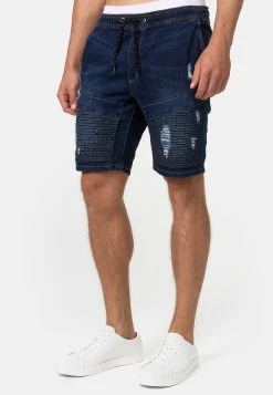 Indicode Jeans Mit Elastisc - Jeansshort - Dark Blue -Indicode Jeans Verkoop winkel d5a42d7b96304349b9ece35df8694dae