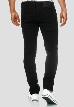 Indicode Jeans Stretch - Slim Fit Jeans - Ultra Black -Indicode Jeans Verkoop winkel dea97616081043f78f2bee19889ea8cf