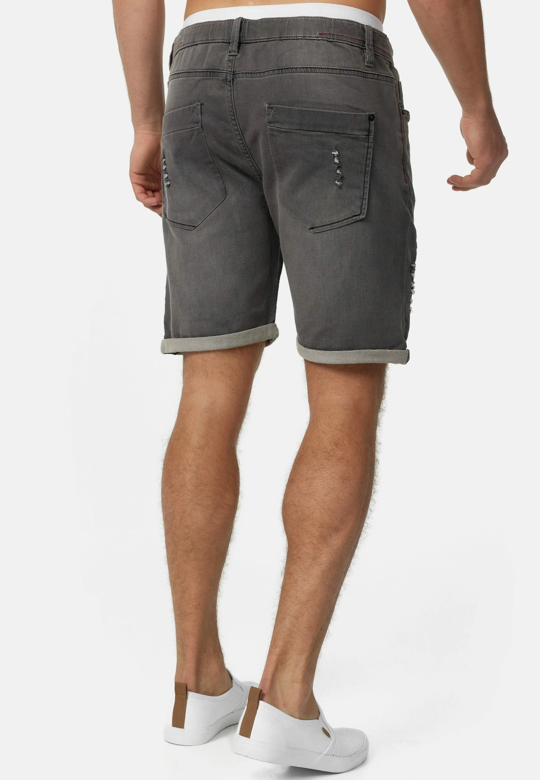 Indicode Jeans Jeansshort - Grey 5 Indicode Jeans Jeansshort - Grey - Afbeelding 3
