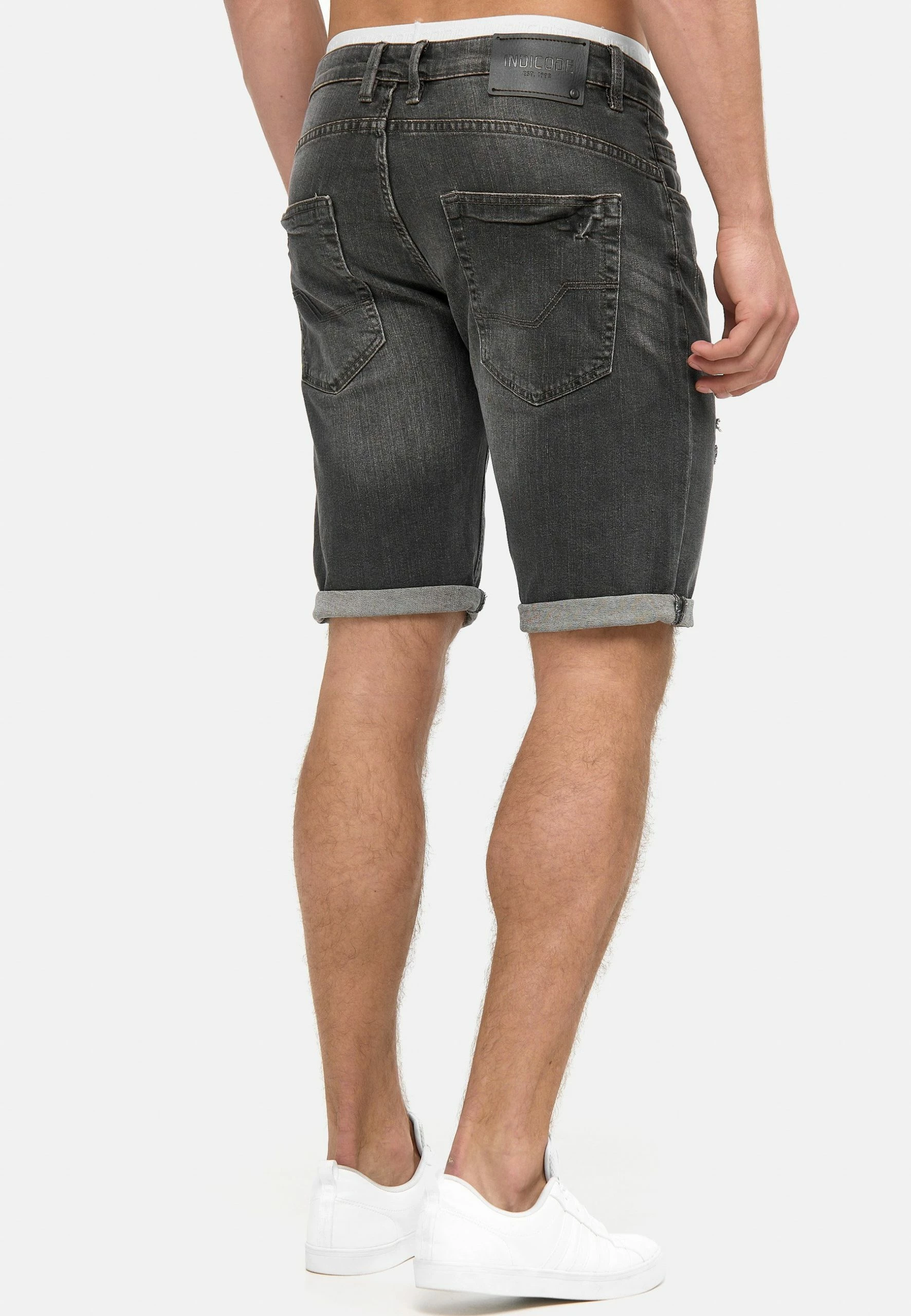 Indicode Jeans Cuba Caden - Jeansshort - Dark Grey 5 Indicode Jeans Cuba Caden - Jeansshort - Dark Grey - Afbeelding 3