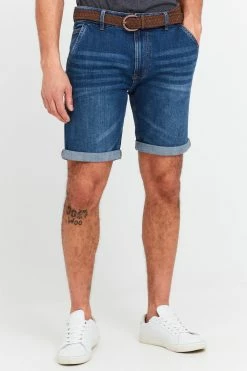 Indicode Jeans Idquincy - Jeansshort - Blue -Indicode Jeans Verkoop winkel f6ee0d7825604847a5f00335a53ba477